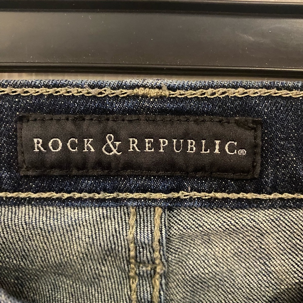 Rock & Republic Dark Blue Boot Cut Jeans - Picture 3 of 3
